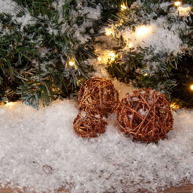 Χριστουγεννιάτικο Διακοσμητικό Χιόνι Κρυσταλλιζέ Λευκό 80 g