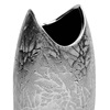 Βάζο Διακοσμητικό Κεραμικό Ασημί Σχέδιο Κλαδιά 10x25 cm