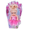 Κούκλα Μίνι Πριγκίπισσα με Φούξια Φόρεμα 12 cm