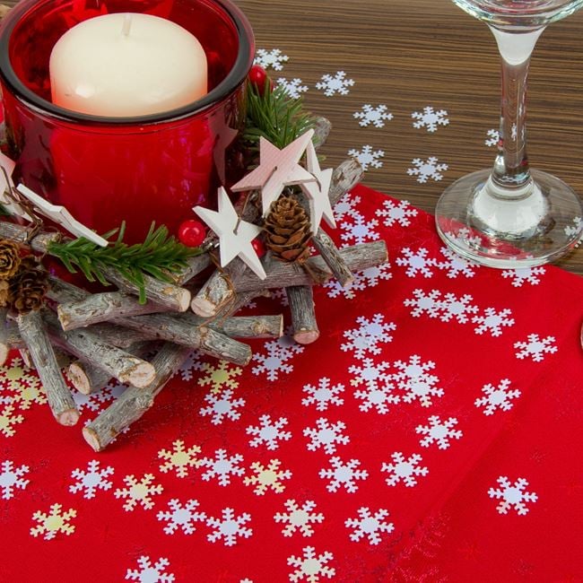 Χριστουγεννιάτικες Διακοσμητικές Νιφάδες Λευκές Ιριδίζουσες 70 g