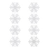 Χριστουγεννιάτικα Αυτοκόλλητα Διακοσμητικά Τσόχινα Νιφάδα 3 cm - 8 τμχ.