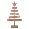 Χριστουγεννιάτικο Δέντρο Ξύλινο Πινακίδες Μπίλιες 30.5 εκ.