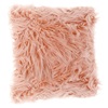 Μαξιλάρι Χειμερινής Διακόσμησης Γούνινο Ροζ Mongolian 40x40 cm