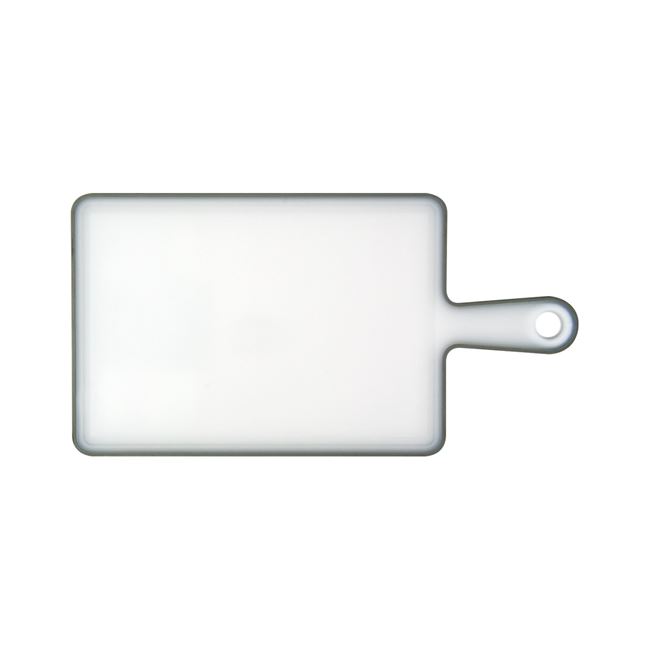 Δίσκος Κοπής Πλαστικός με Λαβή Λευκός Γκρι 27x19 cm