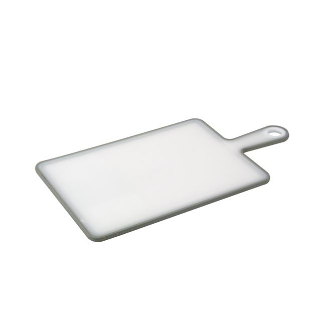 Δίσκος Κοπής Πλαστικός με Λαβή Λευκός Γκρι 27x19cm
