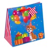 Τσάντα Δώρου Μίνι Χάρτινη Σκυλάκι Μπαλόνια 19x19x10 cm