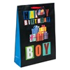 Τσάντα Δώρου Χάρτινη 3D "Happy Birthday Boy" 33x46x10 cm