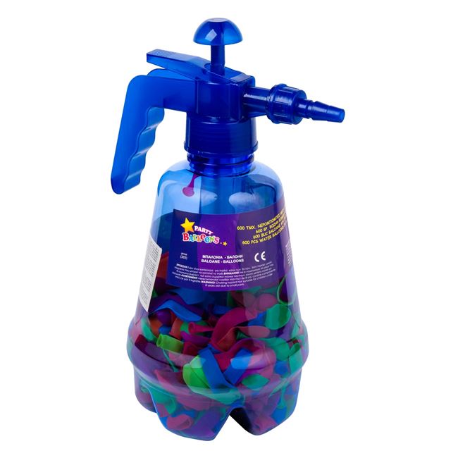 Nερόμπομπες Παιδικές Χρωματιστές με Μπουκάλι & Αντλία - 500 τμχ. 