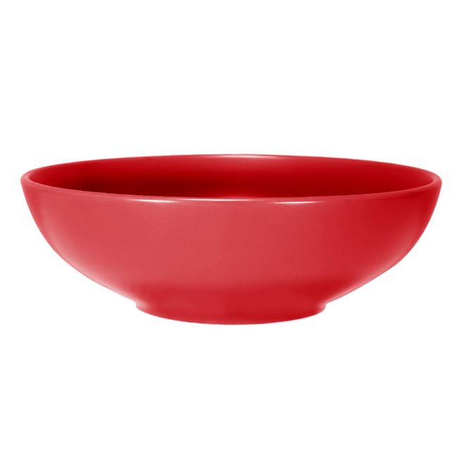 Πιάτο Σερβιρίσματος Βαθύ Κεραμικό Κόκκινο 20 cm
