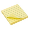 Αυτοκόλλητα Χαρτάκια Σημειώσεων Κίτρινα Ριγέ 7.6x7.6 cm - 100 Φ