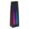Τσάντα Δώρου για Μπουκάλι Μαύρη Rainbow Foil Σχέδιο - 11x8.5x38.5 cm