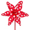 Ανεμόμυλος Μίνι Ξύλινος Κόκκινος Καρδιές 27 cm