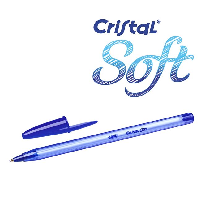 Στυλό BIC Ballpen Cristal Soft - 4 τμχ. 