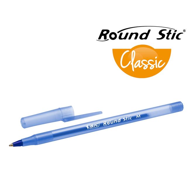Στυλό Μπλε BIC Round - 8 τμχ.