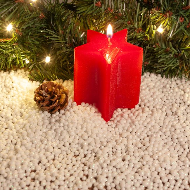 Χριστουγεννιάτικο Διακοσμητικό Χιόνι Mini Πέρλες Λευκές 40 g