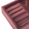 Organizer Κοσμημάτων Dusty Pink Velvet Χρυσό 25 cm