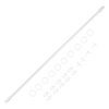 Κουρτινόξυλο Βέργα Λευκό Μεταλλικό 60-110cm