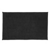 Χαλάκι Μπάνιου Μαύρο Ανάγλυφο με Μικροΐνες 75x45 cm 