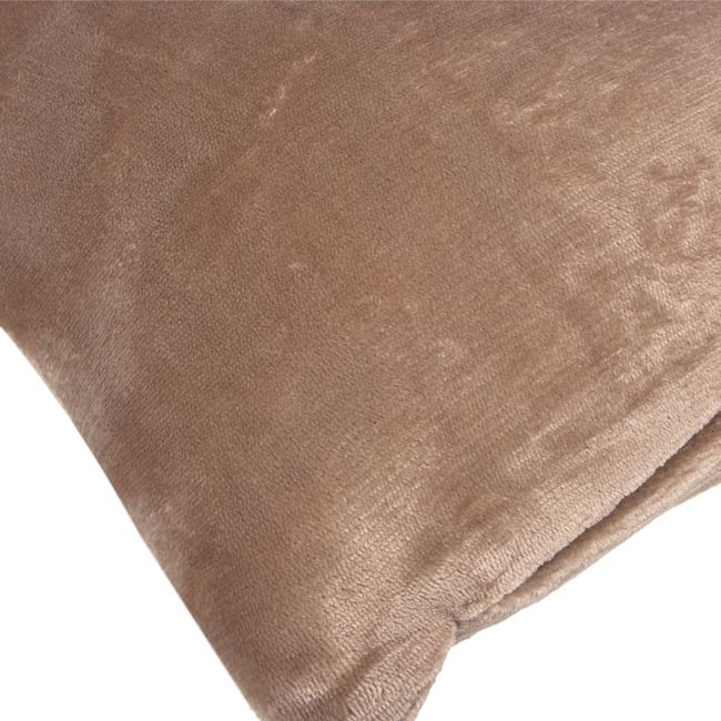 Θήκη Μαξιλαριού Χειμερινής Διακόσμησης Flannel Μπεζ 50x50 cm