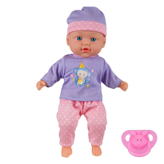 Κούκλα Μωρό με Πιπίλα και Ήχους 30 cm
