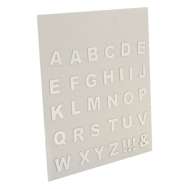 Αυτοκόλλητα Ακρυλικά Καθρέφτες Γράμματα 2x2.5 cm - 33 τμχ.