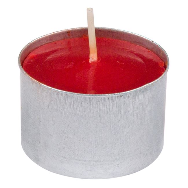 Κεριά Ρεσώ Αρωματικά Διπλά Κόκκινα Cranberry 3x4cm - 25 τμχ.