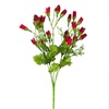 Μπουκέτο Διακοσμητικό Κόκκινα Γαρίφαλα Λευκά Άνθη 35 cm