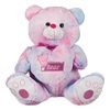 Αρκούδα Λούτρινη Καθιστή Ροζ Καρδιά Ροζ Foil 43x35x45 cm