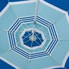 Ομπρέλα Θαλάσσης Αντιανεμική Μπλε Σιέλ Ριγέ 2 m
