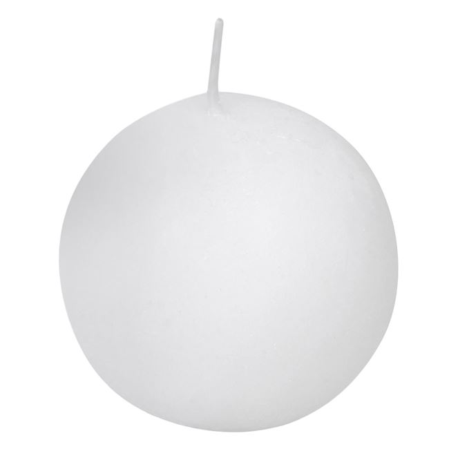 Κερί Mπάλα Αρωματικό Λευκό Γιασεμί 5x5 cm