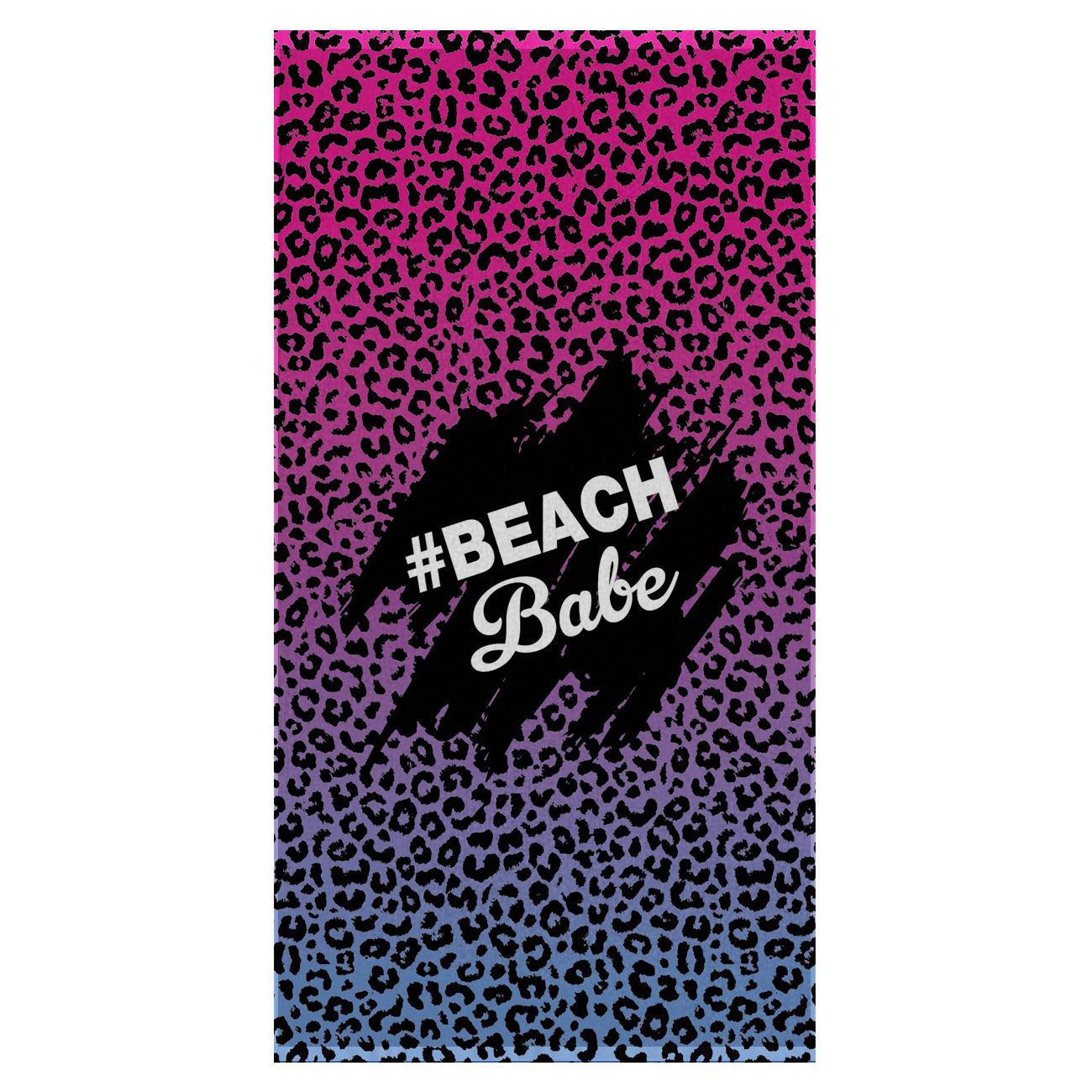 imagine ask Masculinity Πετσέτα Θαλάσσης Βαμβακερή Μωβ Λεοπαρ #Beach Babe 70x140 cm < Πετσέτες  Θαλάσσης Γυναικείες | Jumbo