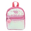 Σχολική Τσάντα - Σακίδιο Νηπιαγωγείου Ροζ Glitter Παγιέτες Καρδιά