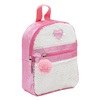 Σχολική Τσάντα - Σακίδιο Νηπιαγωγείου Ροζ Glitter Παγιέτες Καρδιά