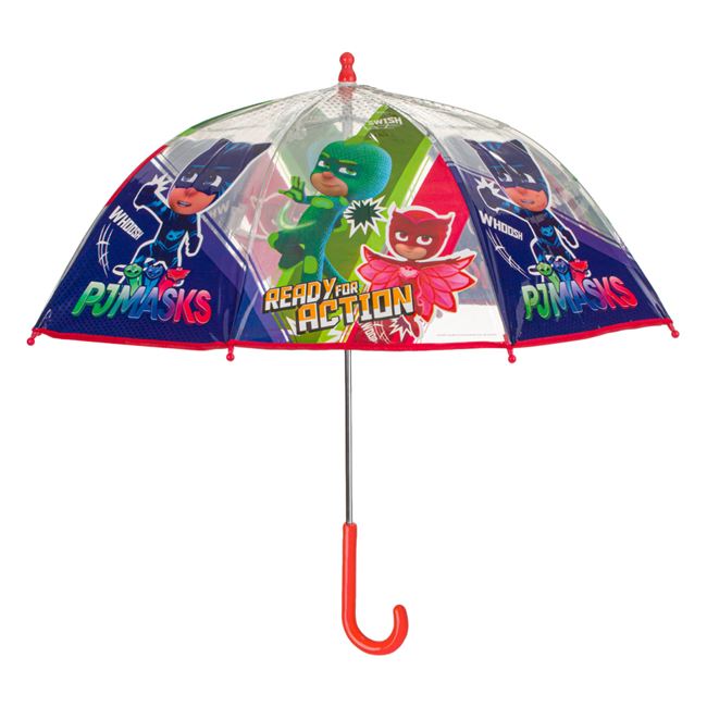 Ομπρέλα Μπαστούνι Παιδική Διάφανη Σχέδιο PJ MASKS 63 cm