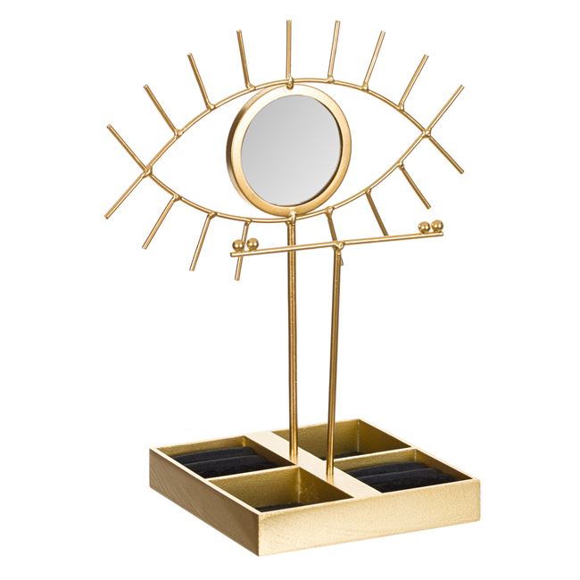 Organizer Κοσμημάτων Χρυσό Μάτι Καθρέφτης 16x26x30 cm