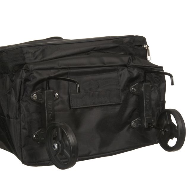 Τσάντα Τρόλεϋ Αναδιπλούμενη Μαύρη 40x14x44 cm