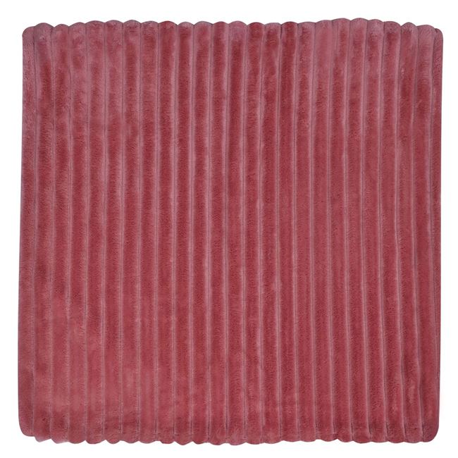 Διακοσμητική Θήκη Μαξιλαριού Χειμερινή Flannel Κοτλέ Powder Pink 45x45 cm