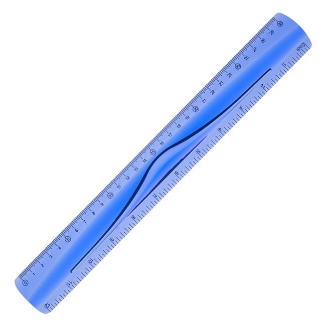 Χάρακας Ευλύγιστος Μπλε 30 cm