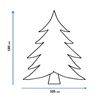Χριστουγεννιάτικο Δέντρο Χιονισμένο Πράσινο Κουκουνάρια 790 κλαδιά - 1.80 m