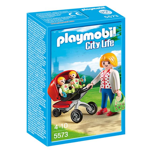 Playmobil Μαμά & Δίδυμα με Καροτσάκι