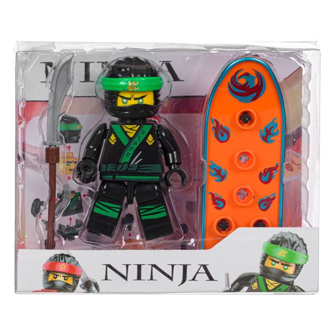 Φιγούρα Ninja Μαύρη Στολή με Αξεσουάρ