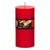 Κερί Κολώνα Aρωματικό Κόκκινο Μήλο Kανέλα 6.8x14cm