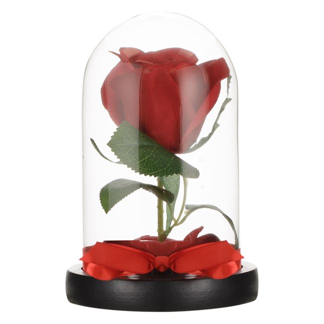 Διακοσμητικός Θόλος Τριαντάφυλλο Κόκκινο 17 cm