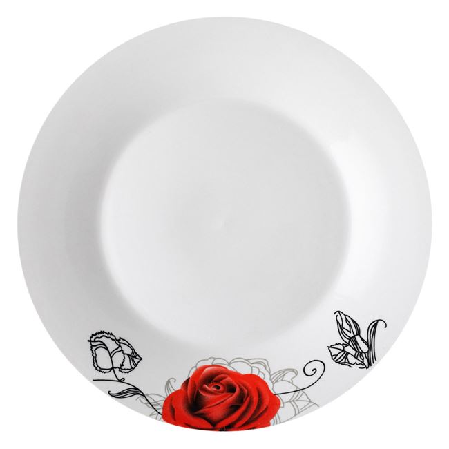 Πιάτο Ρηχό Πορσελάνη Τριαντάφυλλο 19cm