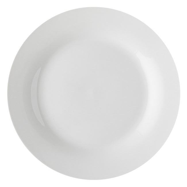 Πιάτο Σερβιρίσματος Φαγητού Πορσελάνη Λευκό 26 cm