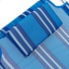 Ξαπλώστρα Παραλίας Μπλε με Μαξιλαράκι 190x57x27 cm