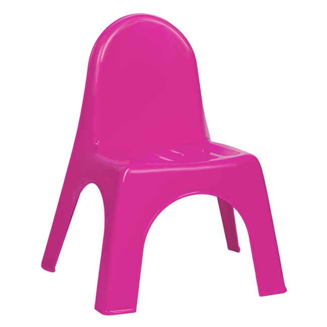 Καρέκλα Παιδική Πλαστική Χωρίς Μπράτσα Ροζ 34x25x41 cm 