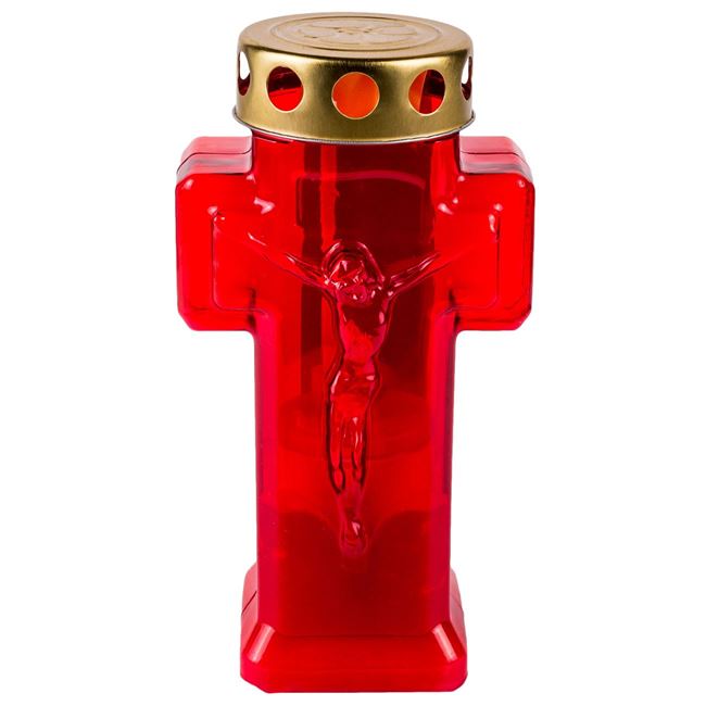 Εκκλησιαστικό Κερί Μπαταρίας LED Κόκκινο 7x20 cm