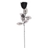 Λουλούδι Διακοσμητικό Τριαντάφυλλο Μαύρο Μωβ 47cm