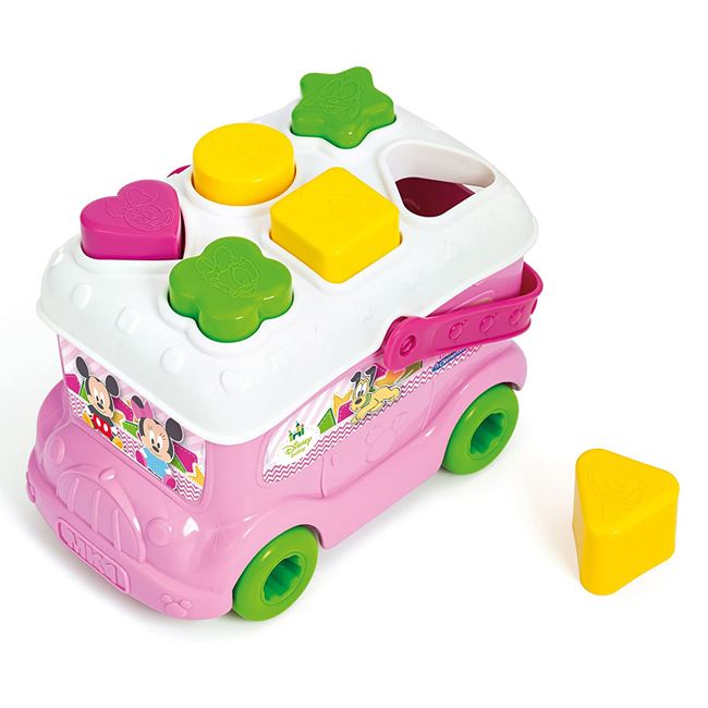 Disney Baby Βρεφικό Παιχνίδι Minnie Λεωφορειάκι Με Σχήματα Minnie - Clementoni